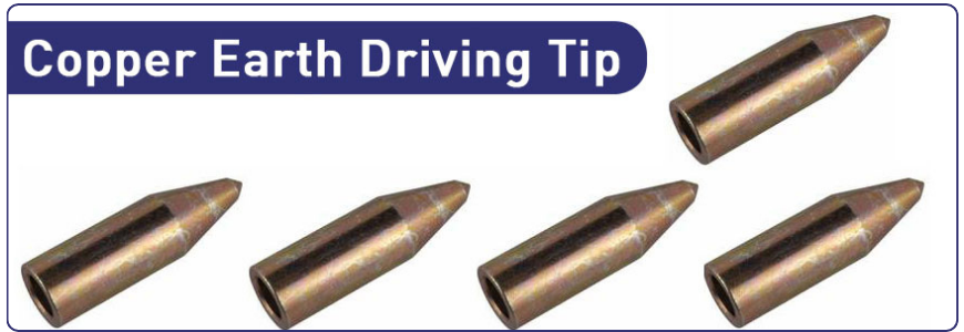 copper earth driving tip