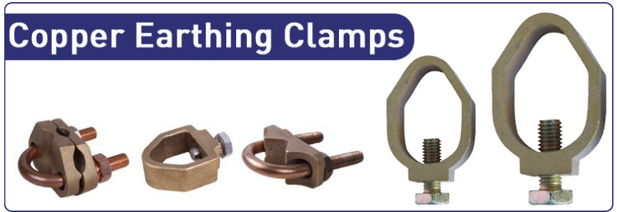 copper earthing clamps