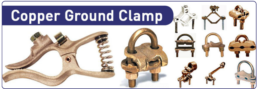 copper ground clamp copper earthing accessories