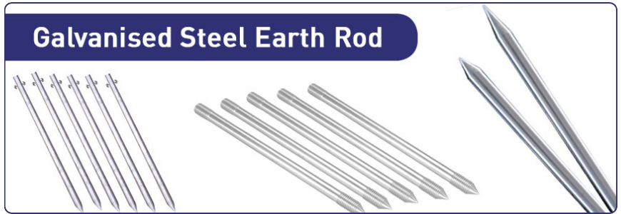 galvanised steel earth rod